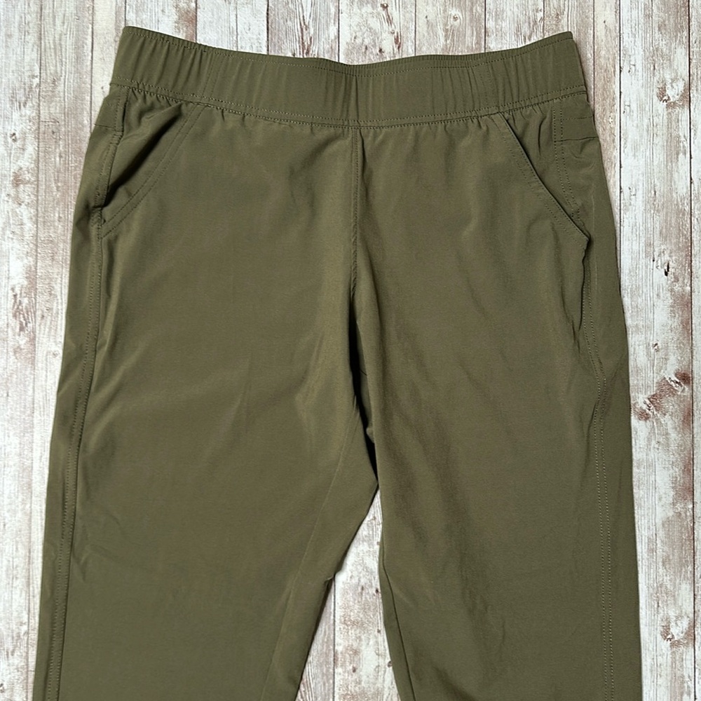 Eddie Bauer Departure Ankle Pant sz Small Women's Traveler Olive Green 51000283 - Picture 2 of 14